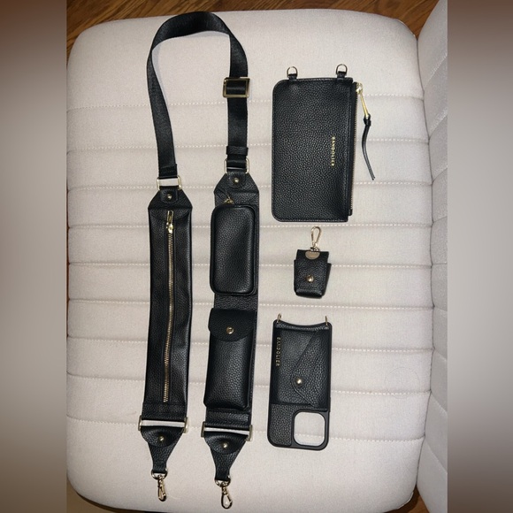 Bandolier Handbags - BANDOLIER Billie Crossbody Bag with iPhone 13 Pro case and accessories.